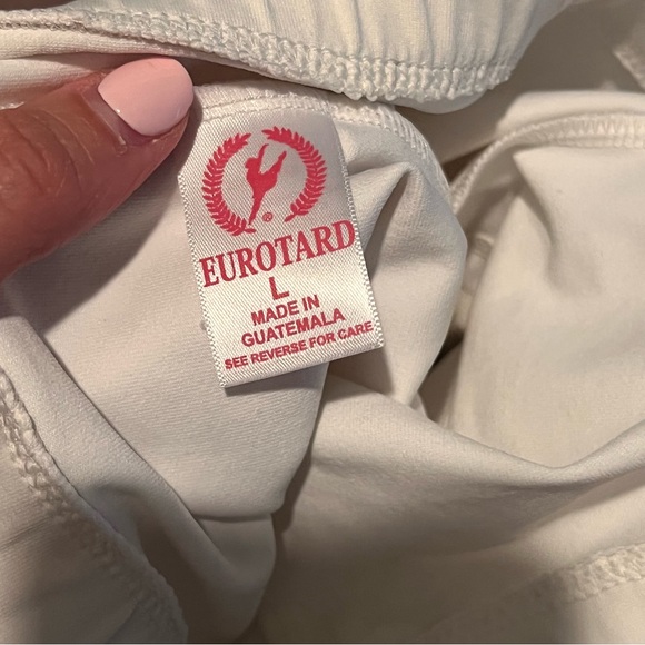 NWT Eurotard white booty shorts - Picture 3 of 4